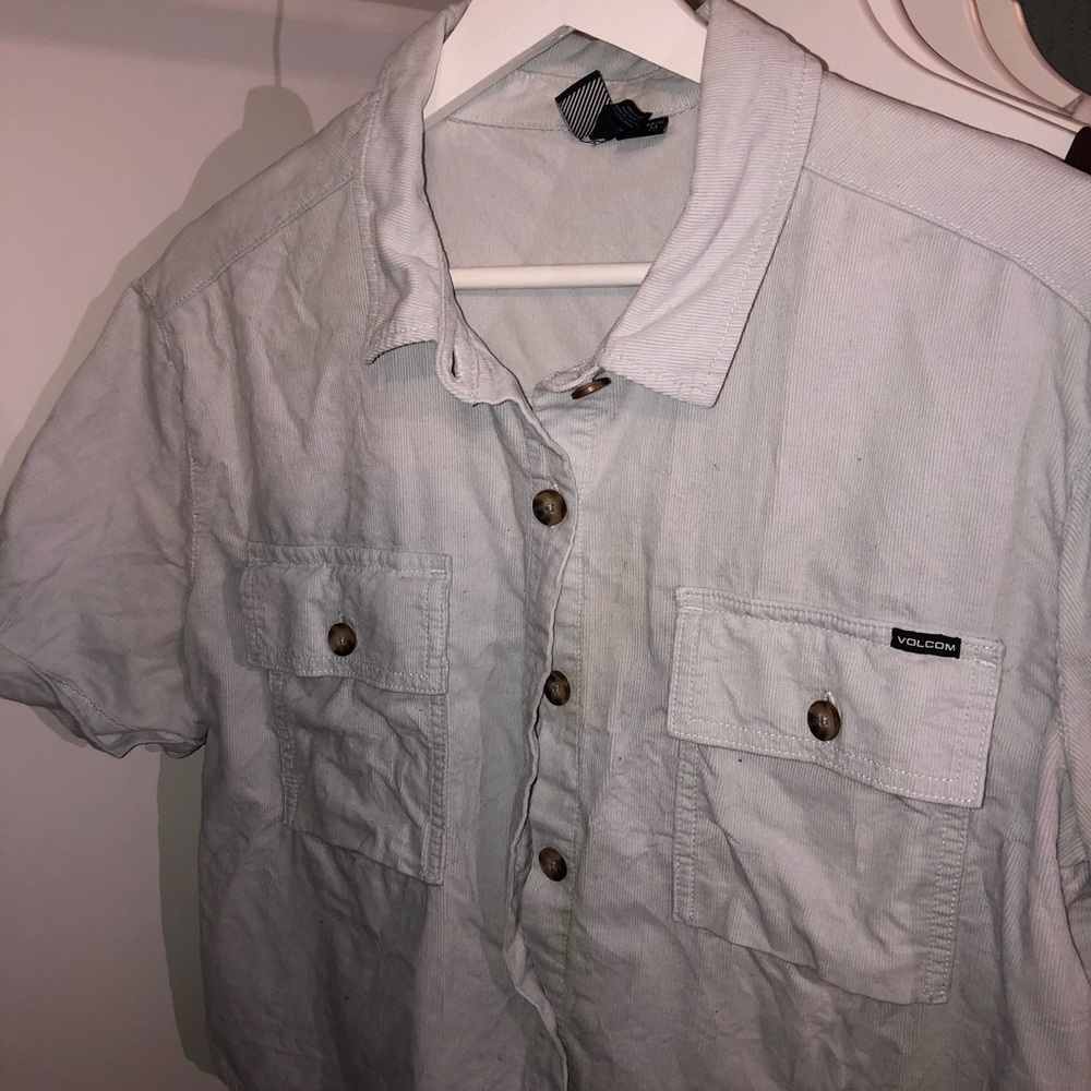Light blue volcom shirt